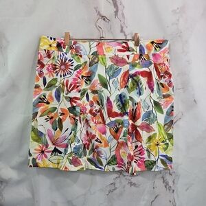 RIP SKIRT Hawaii Womens XL Pink Floral Hawaiian Wildflower Watercolor Wrap 1